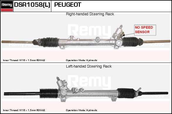 DELCO REMY Stūres mehānisms DSR1071L